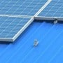 Solar Panel Mounting structure on metal sheet